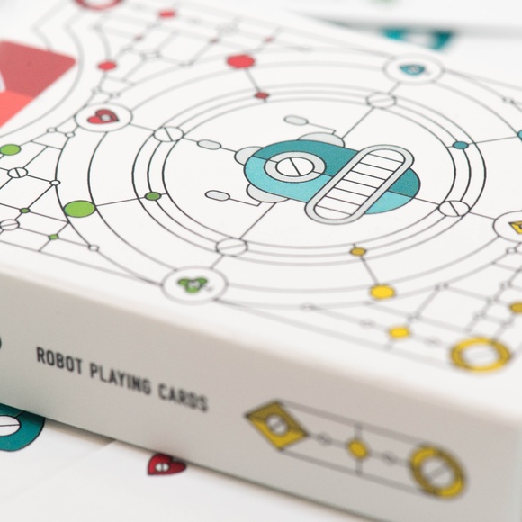 Futuristic robot themed playing cards - Picture 3 of 14